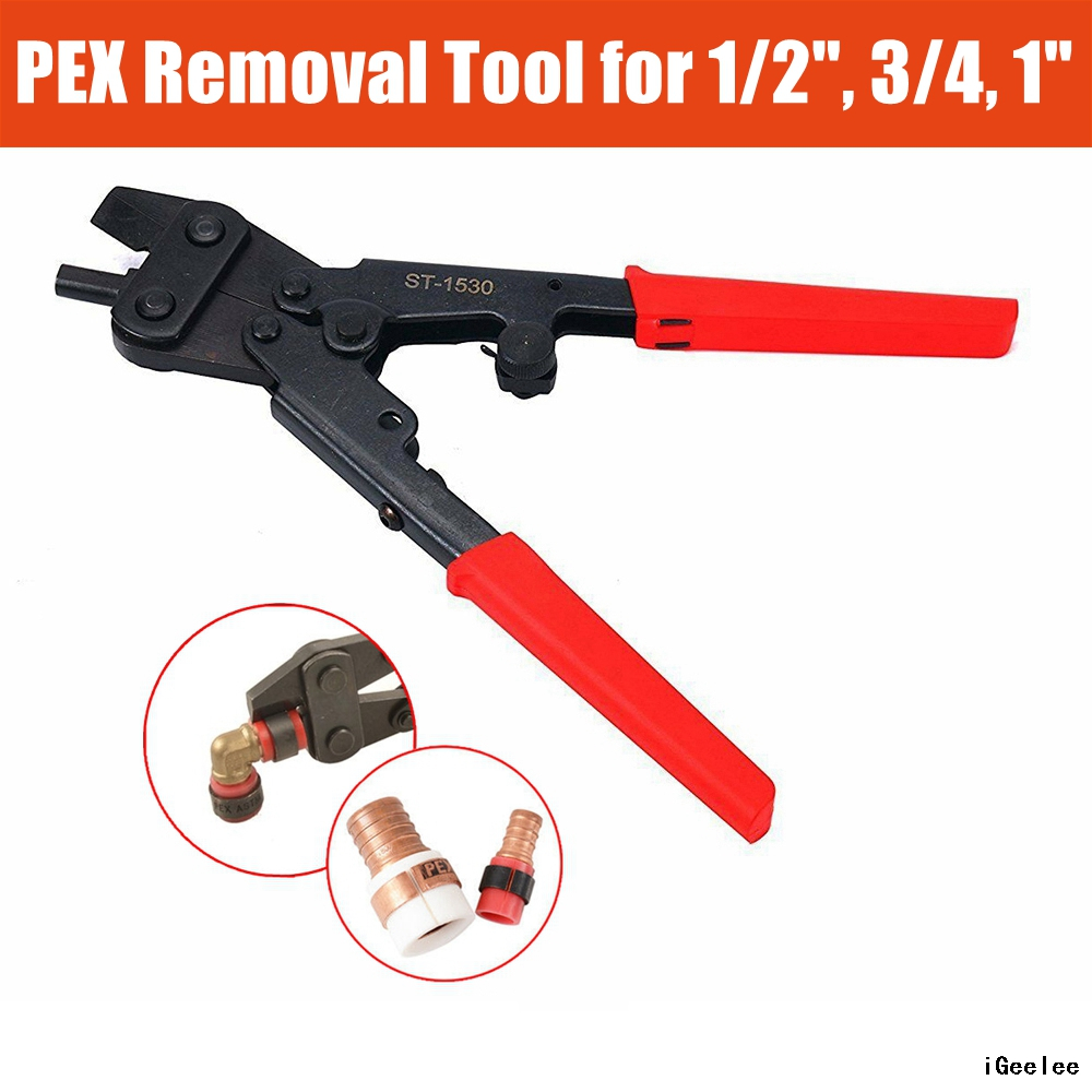 iGeelee PEX Crimp Ring Removal Tool ST-1530 for 1/2-Inch,3/4-Inch,1-Inch Copper Crimp Rings 